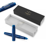 Parker IM Monochrome Blue (F) T&auml;itepliiats graveeringuga