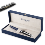 Waterman H&eacute;misph&egrave;re Black-Blue Rullpallipliiats graveeringuga