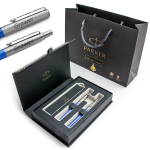 Parker Jotter Originals j&otilde;ulukomplekt Sinine purskkaevupliiats koos graveeringuga