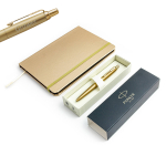 Parker Monochrome kuldne pastapliiats 2122754 graveeringuga m&auml;rkmikuga kinkekomplekt