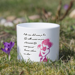 Keraamiline lillepott "Luuletus emale"