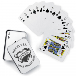 M&auml;ngukaardid metallkarbis &bdquo;Kui ei vea m&auml;ngus, veab armastuses&ldquo;