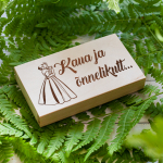 Puidust hoiukarp "Kaua ja &otilde;nnelikult"