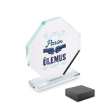 Klaasist trofee kinkekarbis "Parim &uuml;lemus"