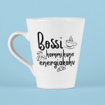 Latte tass "Bossi hommikune energiakohv"