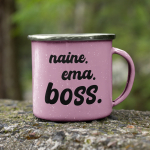 Metallist tass "Naine. Ema. Boss."