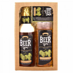 Kosmeetika kinkekomplekt "BEER SPA" - vannivaht (500ml), du&scaron;igeel (250ml) ja seep (70g).
