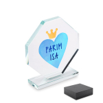 Klaasist trofee kinkekarbis "Parim isa"