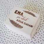 Puidust karp "Ema, sa oled k&otilde;ige ilusam"