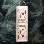 Puidust pudelikarp &bdquo;Uus aasta - vanad harjumused&ldquo;