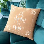 Dekoratiivpadi "Kodu on seal, kus on ema"