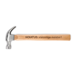 Puidust k&auml;epidemega haamer "Hoiatus: visiooniga meister!"