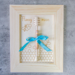 Graveeritud puitraam "Honeymoon"