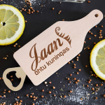 Pudeliavaja - l&otilde;ikelaud "Jaan - &otilde;htu kuningas"