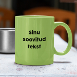 V&auml;rviline tass Sinu soovitud tekstiga