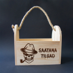 N&ouml;&ouml;riga puidust pudelikarp "Saatana tilgad"