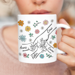 Kruus "Ema ja lapsed" laste nimedega