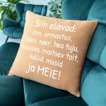 Dekoratiivpadi "Siin elame MEIE"