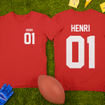 Laste T-s&auml;rk valitud nime ja numbriga