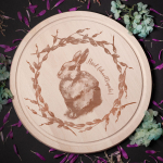 Graveeritud puidust l&otilde;ikelaud &bdquo;H&auml;id lihav&otilde;ttep&uuml;hi!&ldquo;