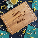 Bambusest l&otilde;ikelaud Sinu soovitud tekstiga