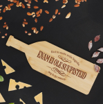 Pudelikujuline bambusest l&otilde;ikelaud "Enam ei ole suupisteid"