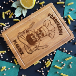 Bambusest l&otilde;ikelaud &bdquo;P&otilde;rguk&ouml;&ouml;gi peakokk&ldquo;