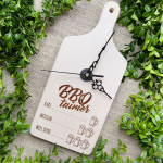 Puidust kell-l&otilde;ikelaud &bdquo;BBQ taimer&ldquo;