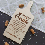 L&otilde;ikelaud k&auml;epidemega "Retsept emale" (30cm)