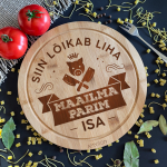 &Uuml;mmargune bambusest l&otilde;ikelaud &bdquo;Siin l&otilde;ikab liha maailma parim isa&ldquo;