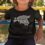 Laste T-s&auml;rk "Balti mustrid"