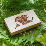 Puidust rahakarp "Tervist ja &otilde;nne"