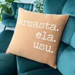 Dekoratiivpadi "Armasta, ela, usu"