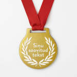 Metallist medal Sinu valitud tekstiga