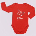 Punane bodi "Liblikas" Sinu valitud nimega