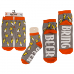 Libisemiskindla tallaga sokid "Bring beer"