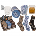 Kinkekomplekt "Drinks" (klaas + sokid)