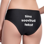 Naiste alusp&uuml;ksid Sinu valitud kirjaga taga