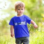 Laste T-s&auml;rk &bdquo;Home&ldquo;