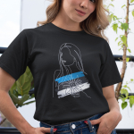 Naiste T-s&auml;rk "P&auml;evalill ja eesti neiu"