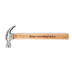 Puidust k&auml;epidemega haamer Sinu valitud tekstiga