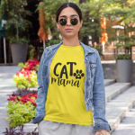 Naiste T-s&auml;rk "Cat mama"