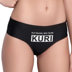 Naiste alusp&uuml;ksid kirjaga ees "Kui tahan, siis olen kuri"