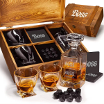 Viskikomplekt puidust karbis "TORNADO - parimale bossile"