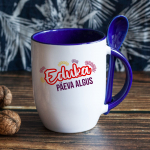Tass koos lusikaga "Eduka p&auml;eva algus"
