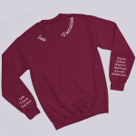 Džemper "Isa - vanaisa" laste nimedega varrukal (ilma kapuutsita)