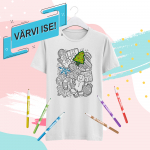 Laste T-s&auml;rk "V&auml;rvi ise! K&uuml;psised"