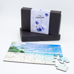 Puidust pusle "Silmapilk" Sinu valitud pildiga (25x17 cm)