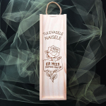 Puidust pudelikarp &bdquo;Tulevasele naisele&ldquo;