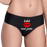 Naiste alusp&uuml;ksid kirjaga ees "Koht musi jaoks"